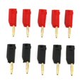 thumbnail image 1 of E-outstanding 2mm Banana Plug 10PCS Red and Black 2mm Mini Stackable Banana Pin Jack Wire Cable Connector, 1 of 5