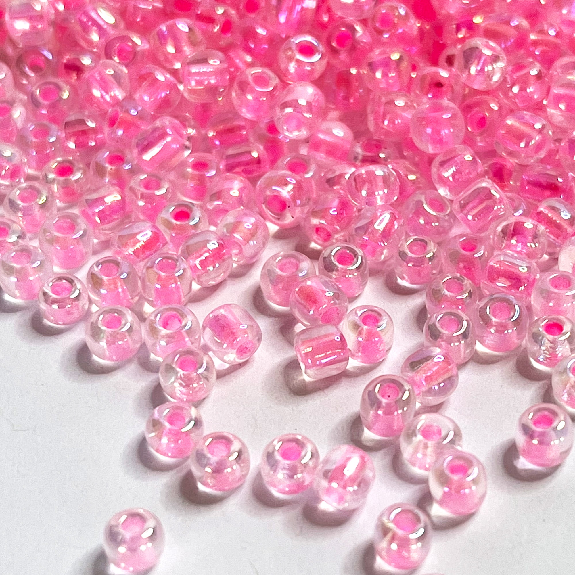 Bulk 4mm Pink Seed Beads for Jewelry Making 110 Grams About 1600pcs,6/0  Glass Craft Beads for Making Earrings, Bracelets, Pendants, Waist Jewelry,  DIY