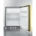 thumbnail image 2 of Summit Brf631bk 24 Inches Wide 5.1 Cu. Ft. Compact Refrigerator And Freezer Combo - Yellow, 2 of 2