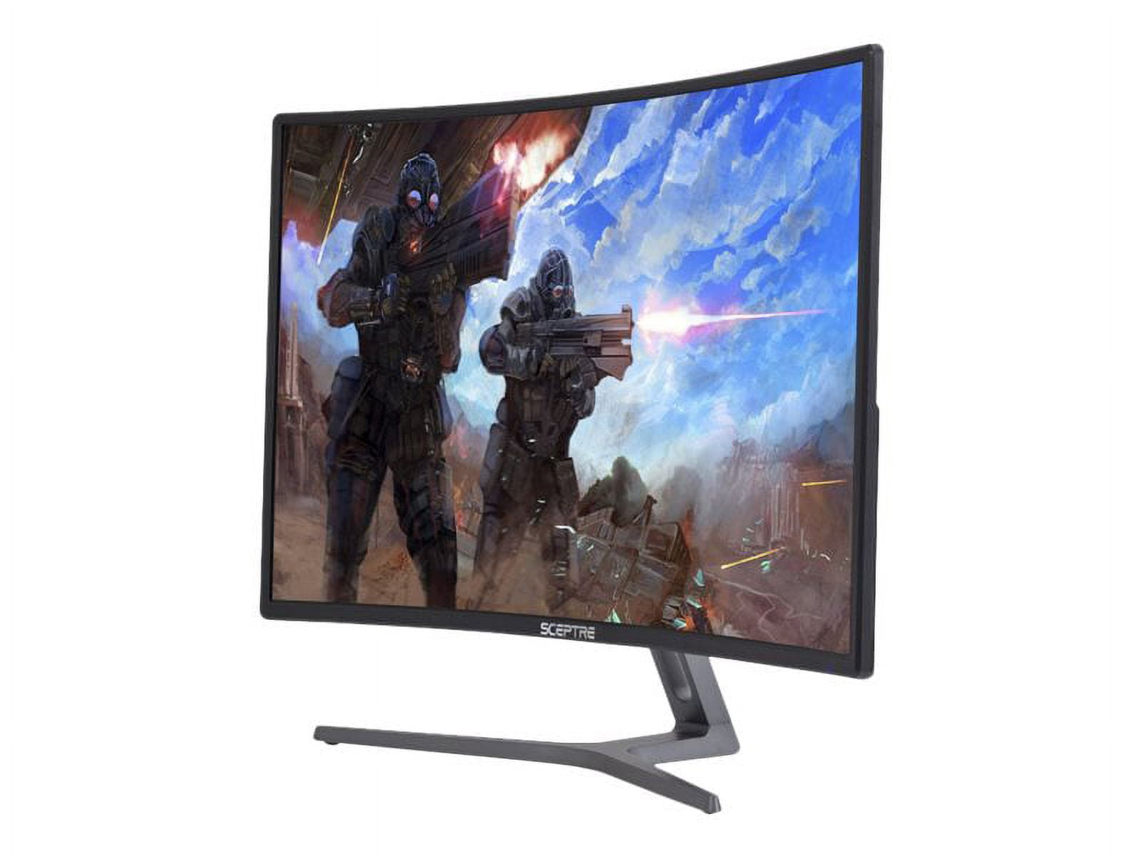 Sceptre C248B-144R - LED monitor - curved - 24" - 1920 x 1080 Full HD (1080p) @ 144 Hz - 250 cd/m�� - 3000:1 - 3 ms - HDMI, DVI, DisplayPort - black