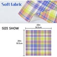 thumbnail image 7 of Coolnut Rainbow Plaid Cloth Napkins Set of 6, Durable Printed Washable Table Napkins for Valentines, Weddings, Dinners Parties Home Decor, 20 x 20 Inch Washcloth Gift, 7 of 7