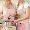 thumbnail image 3 of Delantal con estampado de pájaros y coronas, baberos de cocina impermeables de lino para chefs adultos Tmvgtek Para estrenar, 3 of 8