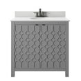 thumbnail image 2 of Twin Star Home 36” Single Bathroom Vanity with Top, Huron Gray, 2 of 8