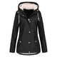 thumbnail image 3 of Chaquetas y abrigos casuales con capucha de manga larga para mujer, ropa deportiva de exterior de polar, chaqueta de montañismo con capucha, chaqueta rígida, abrigo para mujer, 3 of 4