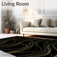 thumbnail image 2 of ODIKA 8'x10' Machine Washable Non-Slip Area Rug, Midnight Celestial Constellation Pathway Elegant Flowing Design High Traffic Rug, Black, 659233, 2 of 7