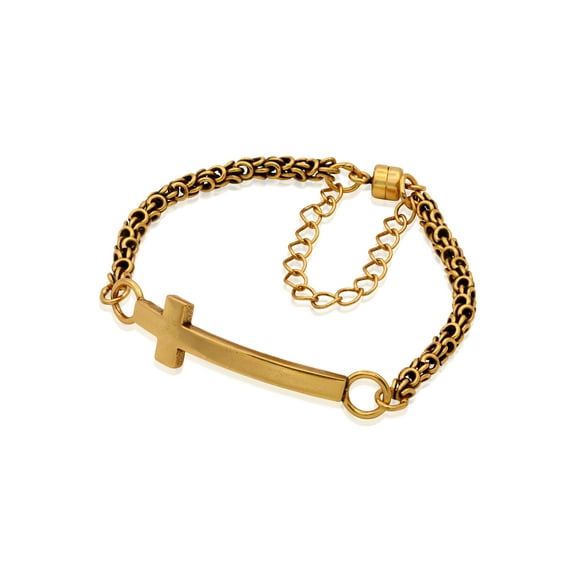 Alex And Ani Cross Magnetic Bracelet - Rafaelian Gold