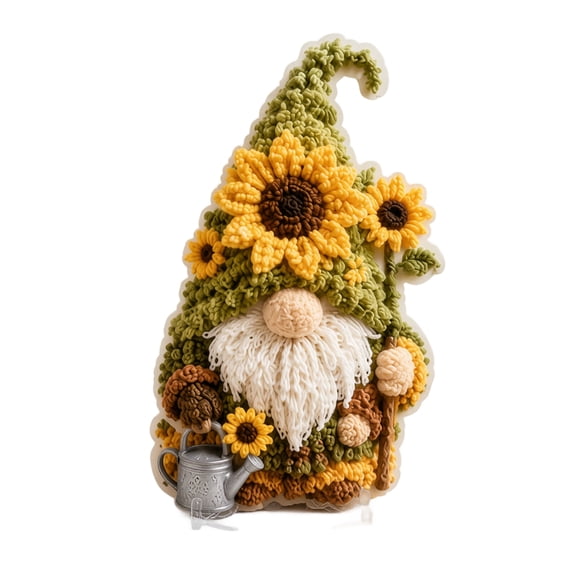 Gnome 3D Fabric Poke Art Kit, No Sew DIY Christmas Gnome Craft for Adults, Simple Illustrated Guide, Creative Relaxing Home Decor Shelf Display, Gift for Craft Lovers