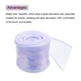 thumbnail image 3 of Uxcell 1 1/2" Wide Sparkly Sheer Wired Organza Ribbon Pastel Chiffon Ribbons 3 Yard Light Purple, 3 of 7