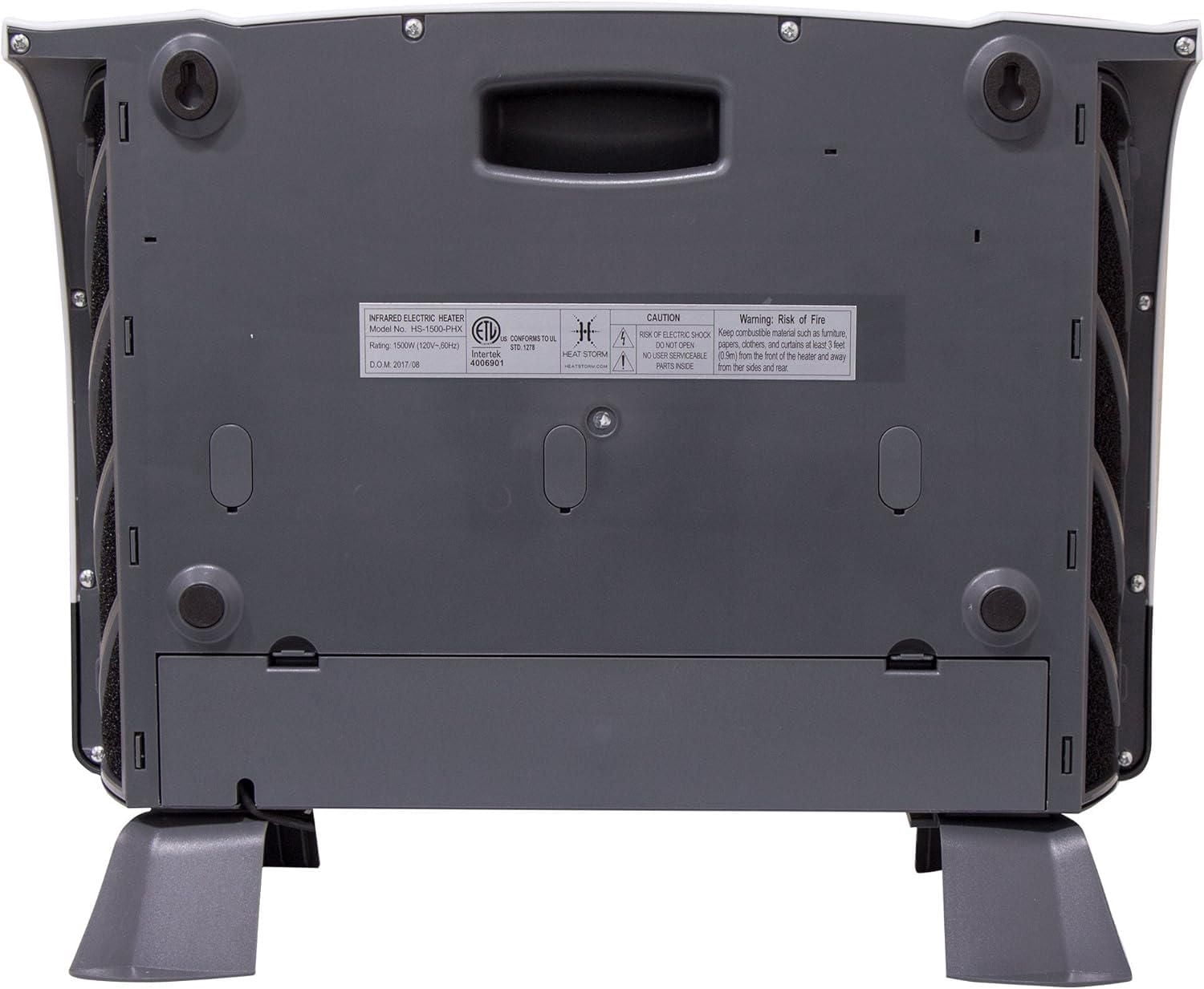 Heat Storm 750-1500 Watt Infrared Space Heater, White