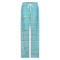 thumbnail image 4 of Ocean Aqua Blue Teal Old Wood Turquoise Pajama Pants Comfortable Elastic Waist Pajamas Fashion Sleepwear Bottoms Plus Size Homewear, 4 of 6