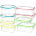 thumbnail image 2 of Ensemble de 16 Pcs de Rangement Alimentaire à Clipser - Micro-Ondes et Lave-Vaisselle Sûrs Boîte de Cuisine, 2 of 4