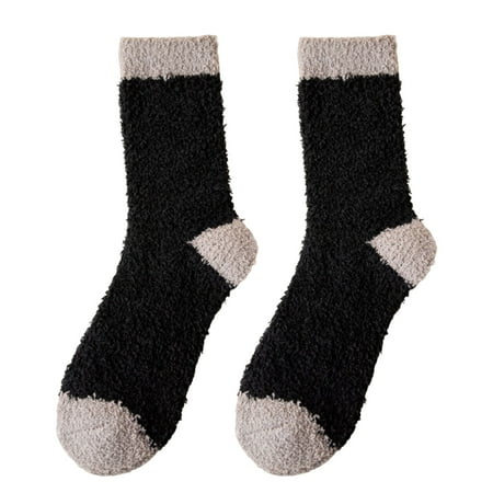 

YeccYuly Fuzzy Hospital Socks for Women Non Slip Fleece Fluffy Soft Cozy Slipper Socks Thick Warm Winter Sleep Socks with Grip