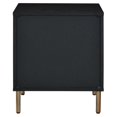 thumbnail image 4 of ACME Myles Table de Nuit de Rangement en Bois, Noir, Argent et Or, 4 of 7