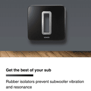 FLEXSON Wall Mount for SONOS SUB (Black)
