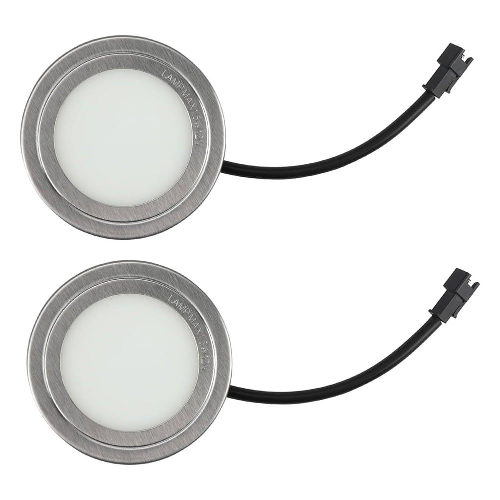 2PCS Embedded Range Hood Light DC12V 1.5W Stainless Steel Range Hood LED Light