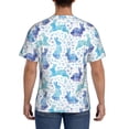 thumbnail image 3 of Vsdgher Rabbit2 Print Men's Dry Fit Mesh Athletic Shirts Moisture Wicking Tennis T-Shirt Tops, 3 of 9