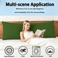 thumbnail image 4 of BedTreat Full Body Pillow Insert with Pillowcase for Adults,Long&Fluffy Pillow for Side Sleeper,Soft&Breathable (20X54,Green), 4 of 6