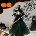 thumbnail image 5 of BESTSKY 2026 New Halloween Witch Decorations - Cute Fabric Witch Doll for Fireplace,Front Door,Living Room - Black & Green Retro Kitchen Decor - Indoor & Outdoor Party Supplies (24X13.5X6Cm), 5 of 6