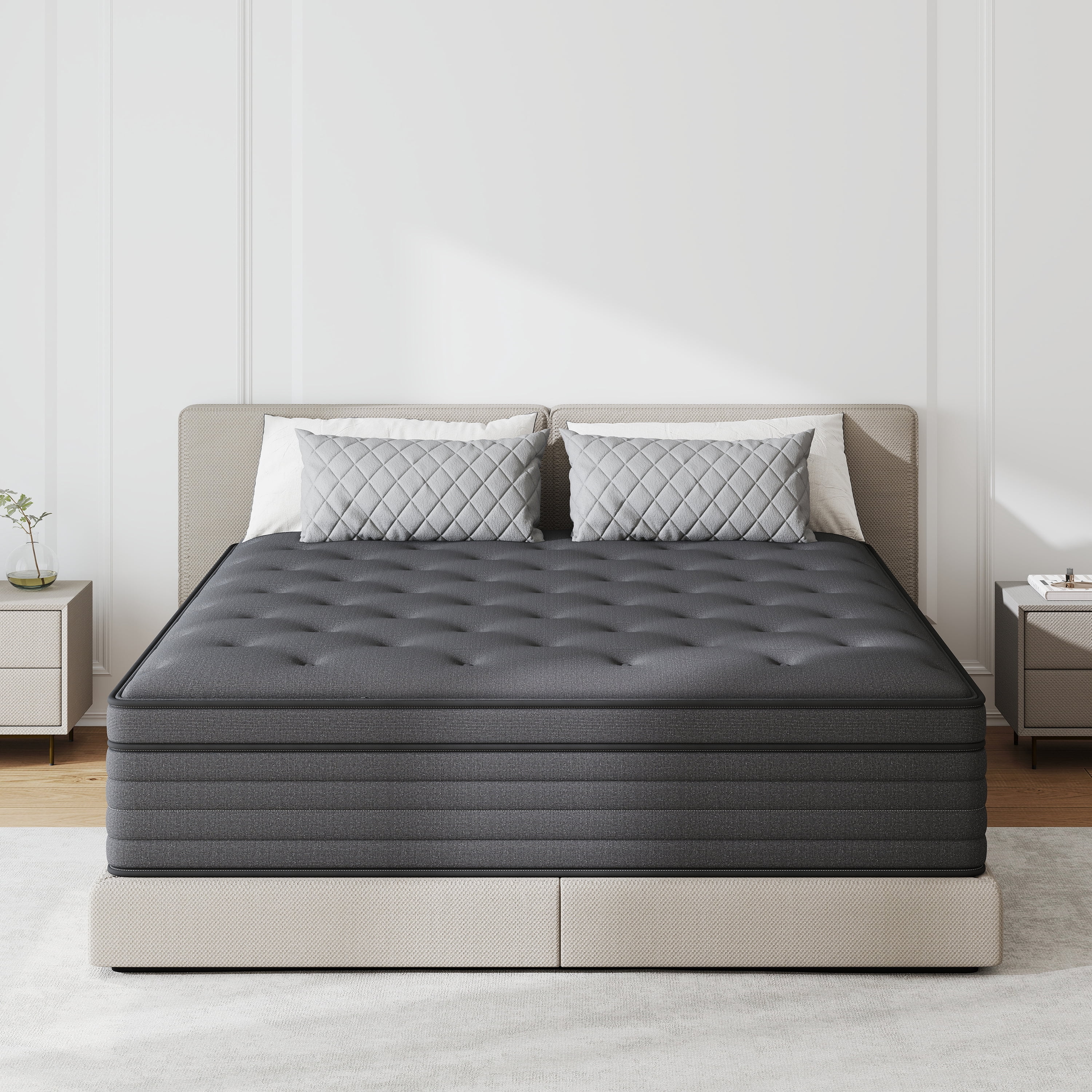 12 inch Full Mattress Gel Memory Foam Spring Hybrid Mattress In A Box,Medium Firm