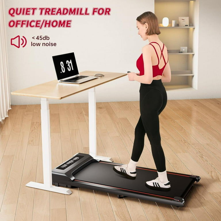 RHYTHM FUN Walking Pad Under Desk Treadmill Walking Pad Treadmill 300 LB Capacity with Remote Control Portable Treadmill for Office Home Lightweight Mini Treadmill with 3 Window LED Display Walmart ...