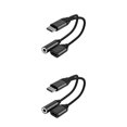 thumbnail image 2 of Tholdsy Adaptador de Audio de carga tipo C a 3,5mm 2 en 1 USB C divisor de auriculares Cable de Audio para adaptador de auriculares portátil Negro 2Conjunto, 2 of 6