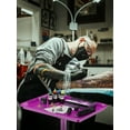 thumbnail image 3 of K-Salon Tray Cart, Premium Aluminum Tattoo Tray Rolling Trolley, Adjustable Height, Easy to Clean (Purple), 3 of 10
