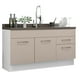 thumbnail image 1 of Mueble de Cocina Para Tarja 150 cm 2 Puertas y 2 Cajones (Sin Tablero Ni Tarja) Blanco/Crema Agata Madesa, 1 of 5