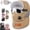 Khaki, variant on Unisex Outdoor Biking Hat With Goggles, Fleece Balaclava Neck Warmer (Multi Color)