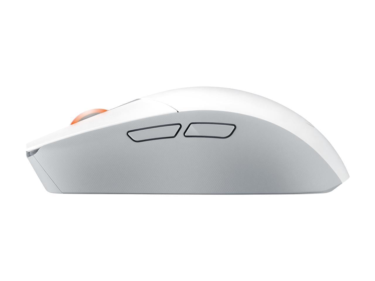 Asus ROG Strix Impact III Wireless Gaming Mouse - 57g Lightweight, 36K DPI, Bluetooth & 2.4GHz, Up to 618hrs Battery Life, Replaceable Switches - White