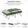 thumbnail image 3 of Camping Cot with Thick Pad Air Mattress for Sleeping Camping Bed, Folding Cot 352LBS Support, Comfortable Portable Travel Camp Cot Pad for Home Office Beach Garden Fishing, 3 of 7