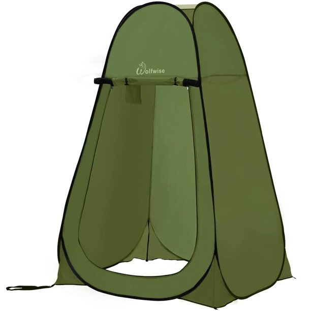 WolfWise Popup Shower Tent Green