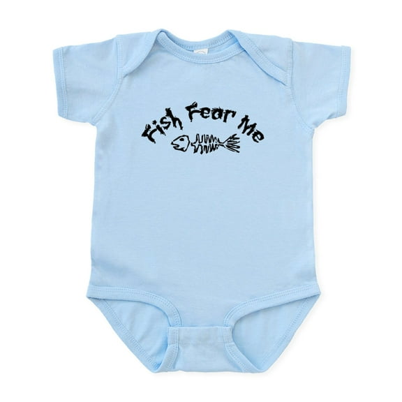 CafePress - Fish Fear Me Infant Bodysuit - Baby Light Bodysuit, Size Newborn - 24 Months