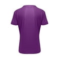 thumbnail image 5 of Men's casual solid color V-neck gentleman's business short-sleeved fitness T-shirt Dark Purple 4X, 5 of 5