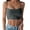 Dark Gray, variant on Women Solid Color Sleeveless Halter Top Thin Strap Basic Daily Casual Halter Tops for Women Versatile Top Brown,M