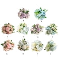 thumbnail image 2 of keepw Artificial Flower Realistic Flowers Imitation Roses Home Wedding Office Lasting Rose Centerpieces Photography Props Green/Type3, 2 of 6