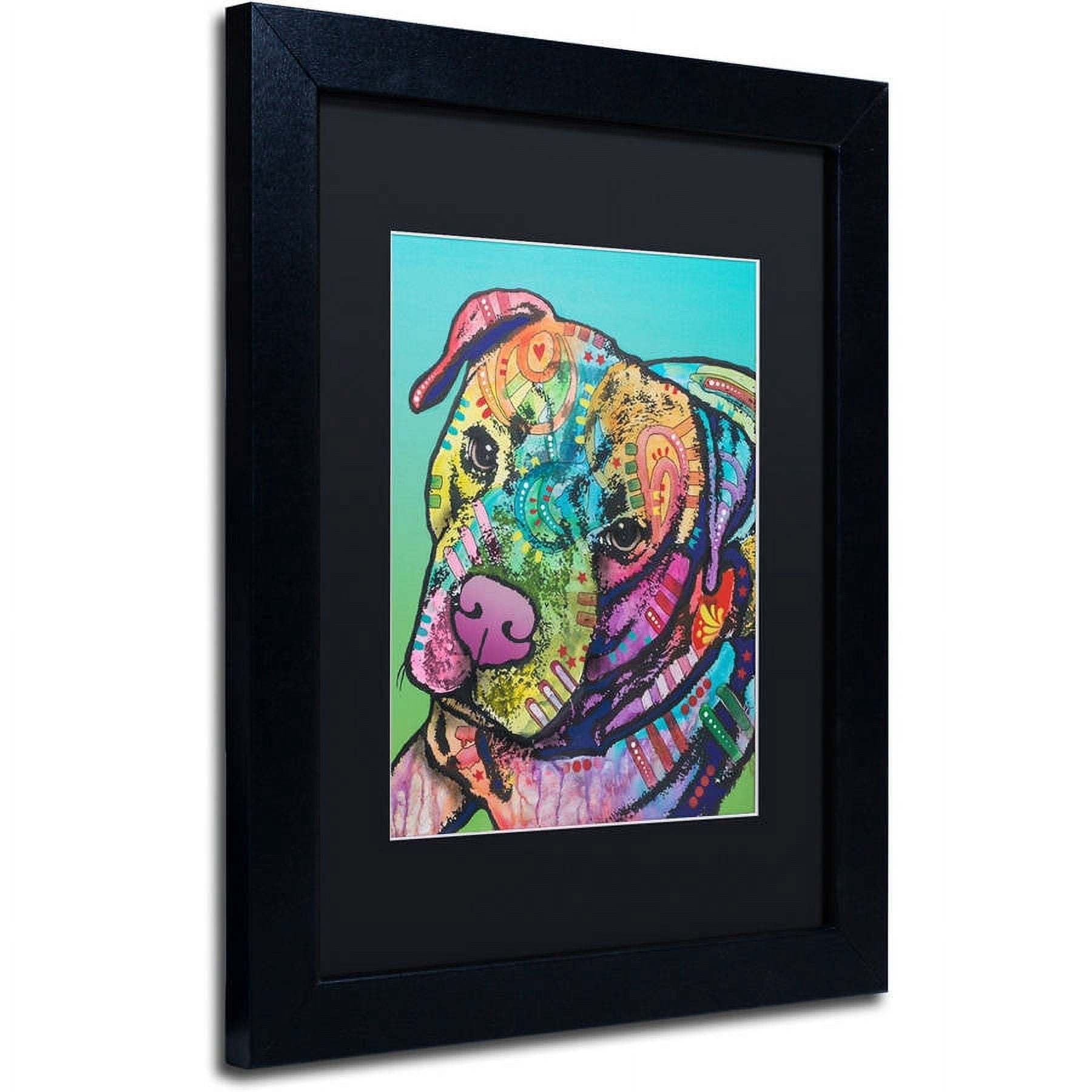 Trademark Fine Art "Mr. Brownie Custom-1" Canvas Art by Dean Russo, Black Matte, Black Frame