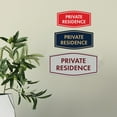 thumbnail image 4 of Fancy Private Residence Sign (Red) - Small, 4 of 5
