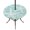 Mint White Gray4, variant on Round Outdoor Tablecloth with Umbrella Hole and Zipper, Gray Blue Starfish Tablecloth with Elastic Waterproof, Summer Coastal Nautical Ocean Classic Patio Table Covers for 36" - 44" Pool Tables