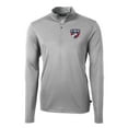thumbnail image 2 of Men's-Cutter & Buck  Gray FC Dallas Big & Tall Virtue Eco Pique Recycled Quarter-Zip Pullover Top, 2 of 3