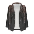 thumbnail image 4 of Summer Saving Clearance AXXD Long Sleeve Print Light Blazer Suit Summer Jackets for Women Plus White Clearance Black Size 3xl(Us:14), 4 of 4