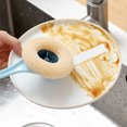 thumbnail image 4 of Injueey Cepillo de limpieza de cocina, depurador de manchas de plástico con mango largo, fibra para el hogar, Hotel, limpieza manual, accesorios para Suministros de limpieza para el hogar Blanco Injueey HA064943-01B, 4 of 6