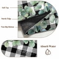 thumbnail image 6 of 3'x5' Rug for Living Room Bedroom, Sage Green Eucalyptus Washable Area Rugs Non-Slip Carpet Mats, Spring Leaves Black White Plaid Indoor Low Pile Area Rug Runner for Kitchen, Mudroom, 6 of 8