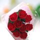 thumbnail image 3 of Ramo de flores en miniatura Perfecl hecho a mano decoración de habitación casa de muñecas 1/12 rojo, 3 of 5
