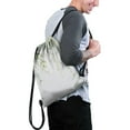 thumbnail image 2 of 13.5 x 16.5 Inch Waterproof Drawstring Backpack with Shoe Compartment – Lightweight Dry Wet Separation Gym Bag for Men Women & Teens, 2 of 5