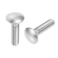 thumbnail image 4 of Uxcell 3/8-16x1-1/2" Carriage Bolt 304 Stainless Steel Polishing 10 Pack, 4 of 5