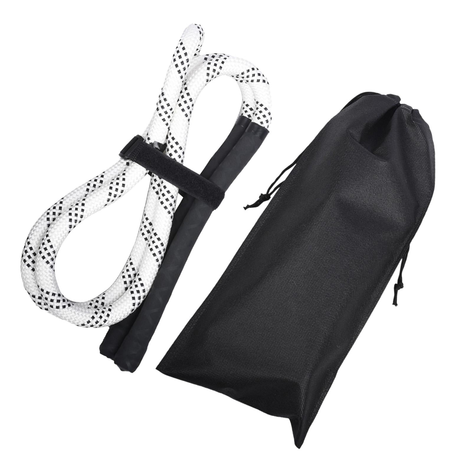 harayaa Golf Swing Rope Trainer Golf Practice Anti Slip Grip Golf Swing White Rope BlackGrip