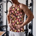 thumbnail image 5 of Logiee Ice Cream Cake Print Men's Workout Tank Top,Quick Dry Workout Tank Top,Gym Muscle Tee,Fitness Bodybuilding Sleeveless T Shirt-XX-Large, 5 of 7