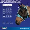thumbnail image 2 of WeatherBeeta ComFITec Durable Mesh Fly Mask with Nose| Black & Purple | Cob, 2 of 2