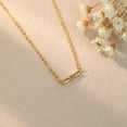 thumbnail image 3 of 14K Gold - Plated Long - bar Micro - set Zircon Necklace - Vintage & Stylish, 3 of 5