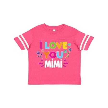 

Inktastic I Love You Mimi with Flowers Gift Toddler Toddler Girl T-Shirt